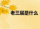 老三届是什么（老三届是什么意思）