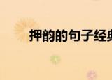 押韵的句子经典语录（押韵的句子）