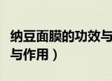 纳豆面膜的功效与作用（纳豆面膜有什么功效与作用）