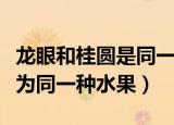 龙眼和桂圆是同一种水果吗（龙眼和桂圆是否为同一种水果）