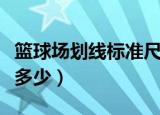 篮球场划线标准尺寸（篮球场划线标准尺寸是多少）