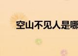 空山不见人是哪首诗（鹿柴全诗注释）