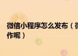微信小程序怎么发布（微信小程序如何上传提交审核发布操作呢）