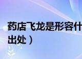 药店飞龙是形容什么的（药店飞龙成语解释及出处）