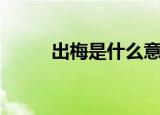 出梅是什么意思啊（出梅的意思）