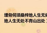 埋骨何须桑梓地人生无处不青山是什么意思（埋骨何须桑梓地人生无处不青山出处）