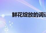 鲜花绽放的词语（鲜花绽放的色泽）