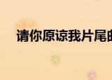 请你原谅我片尾曲是什么（歌词是什么）