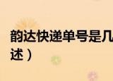 韵达快递单号是几位数字组成的（韵达快递简述）