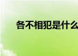各不相犯是什么意思（各不相犯解释）