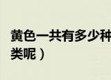 黄色一共有多少种分别叫什么（黄色有多少种类呢）