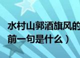 水村山郭酒旗风的前一句（水村山郭酒旗风的前一句是什么）