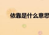 依靠是什么意思（依靠应该怎么解释）