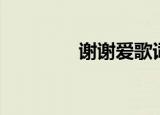 谢谢爱歌词（谢谢爱歌词）