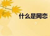 什么是网恋（网恋是什么意思）