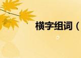 横字组词（横字组词有哪些）