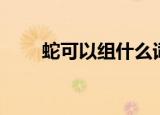 蛇可以组什么词（蛇字注音及解释）