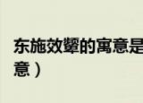 东施效颦的寓意是什么（东施效颦的是什么寓意）