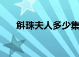 斛珠夫人多少集（斛珠夫人共多少集）