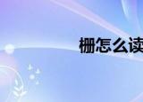 栅怎么读（栅怎么组词）