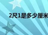 2尺1是多少厘米（2尺1等于多少厘米）