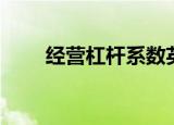 经营杠杆系数英文（经营杠杆系数）