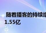  随着播客的持续增长Spotify的付费用户达到1.55亿