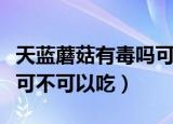 天蓝蘑菇有毒吗可以吃吗（天蓝蘑菇有没有毒可不可以吃）