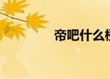 帝吧什么梗（帝吧的简介）