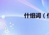 什组词（什字能组哪些词）