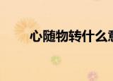 心随物转什么意思（心随物转含义）
