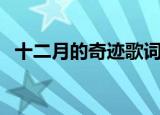十二月的奇迹歌词（十二月的奇迹歌简介）