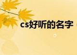 cs好听的名字（经典cs好听的名字）
