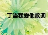 丁当我爱他歌词（丁当我爱他完整歌词）