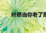 叶慈当你老了原文（叶慈 当你老了）