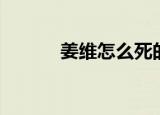 姜维怎么死的（姜维自杀身亡）