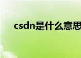 csdn是什么意思啊（csdn是什么意思）