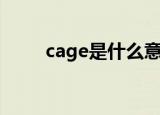 cage是什么意思（cage中文意思）