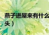 燕子进屋来有什么兆头（燕子进屋是有什么兆头）