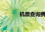 机票查询携程网（机票返点）