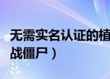 无需实名认证的植物大战僵尸（人人网植物大战僵尸）