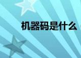 机器码是什么（机器码的意思介绍）