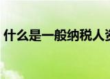 什么是一般纳税人资格（什么是一般纳税人）