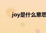 joy是什么意思中文（joy表示什么）