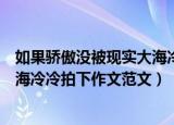 如果骄傲没被现实大海冷冷拍下作文（如果骄傲没被现实大海冷冷拍下作文范文）
