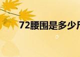 72腰围是多少尺寸（72腰围是多大）