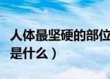 人体最坚硬的部位是哪里（人体最坚硬的部位是什么）