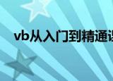 vb从入门到精通课件（vb从入门到精通）