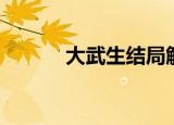 大武生结局解析（大武生结局）