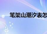 笔架山潮汐表怎么看（笔架山潮汐表）